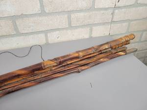 lot 1190 image: (2) Vintage Cane Fishing Poles