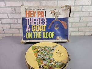 lot 1249 image: Parker Brothers Hey Pa Theres a Goat on the Roof Game and Minnesota Puzzle - NO SHIPPING