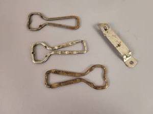 lot 1251 image: (4) Schells Beer Bottle Openers - New Ulm, MN