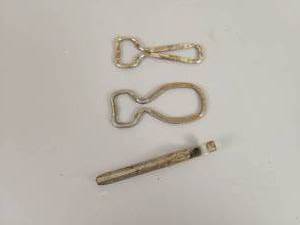 lot 1253 image: (3) Soda Bottle Openers - Dr. Pepper, Coca-Cola and 7-Up