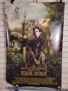 lot 1283 image: Original Double Sided Movie Poster  (27 x 40) - Miss Peregrines Home for Peculiar Children