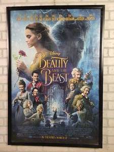 lot 1286 image: Original FRAMED Double Sided Movie Poster  (27 x 40) - Beauty and the Beast
