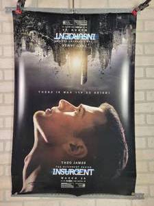 lot 1287 image: Original Double Sided Movie Poster  (27 x 40) - INSURGENT - Theo James
