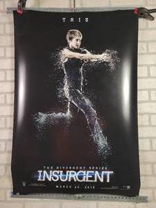 lot 1290 image: Original Double Sided Movie Poster  (27 x 40) - INSURGENT - TRIS