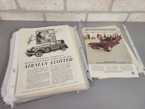 lot 1306 image: (100) Vintage Car  Truck Ads - From the 1920s to the 1970s
