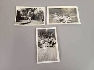 lot 1327 image: (3) Vintage Snapshots of Women in Bathing Suits