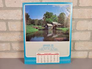 lot 1343 image: 1974 LeCenter, MN Lakeshore Inn Calendar