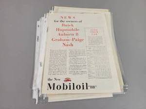 lot 1359 image: (25) Vintage GasOilTire Ads - From 1920s to 1960s
