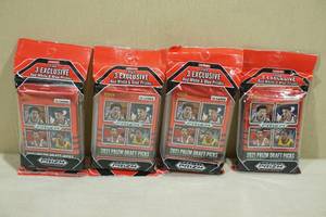 lot 23 image: 4 Hanger Packs 2021 Panini Prizm Draft Picks Basketball Cards