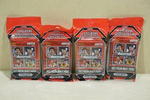 lot 24 image: 4 Hanger Packs 2021 Panini Prizm Draft Picks Basketball Cards
