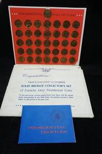 lot 60 image: Franklin Mint Presidential Bronze Coin Set - Washington-Nixon