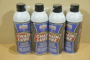lot 121 image: 4 Cans Lucas Oil Chain Lube
