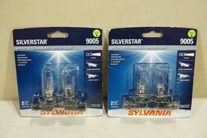 lot 139 image: 2 Sets Sylvania Silverstar Halogen Lamps -9005