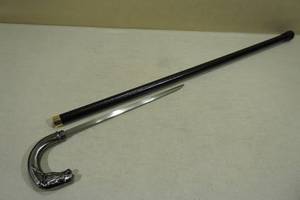 lot 141 image: Horse Head Cane Sword