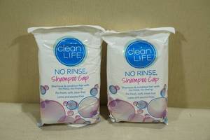 lot 189 image: 2 Clean Life No Rinse Shampoo Cap