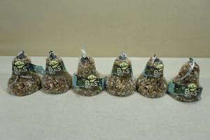 lot 205 image: 6 Mr Bird Bugs, Nuts, and Fruit Hanging Bells