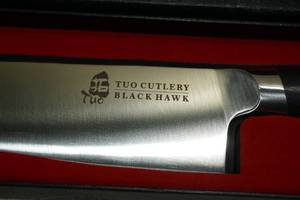 lot 81 image: Tuo Cutlery Black Hawk 8 Chef Knife
