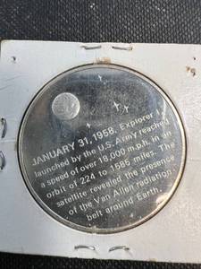 NASA STERLING SILVER 1ST SATELLITE 92.5% STERLING 26grams
