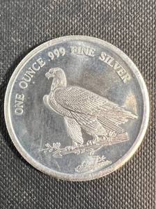 1 TROY OZ .999 FINE SILVER US GOLD INDIAN DESIGN
