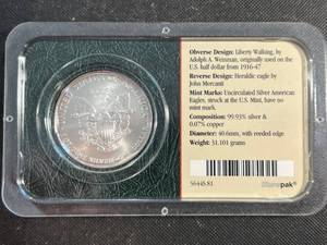 2007 AMERICAN SILVER EAGLE LITTLETON SEALED