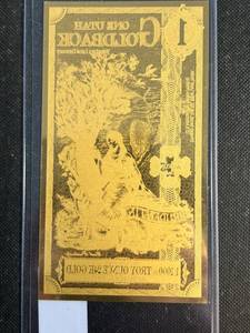 1 UTAH GOLDBACK 11000th TROY OZ 24K GOLD