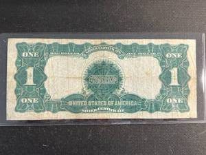 1899 US BLACK EAGLE $1 SILVER CERTIFICATE FINE