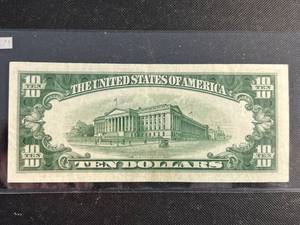 1950 US $10 FEDERAL RESERVE NOTE AU