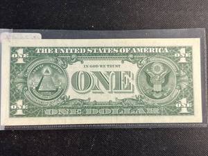 1957-A US BLUE SEAL $1 SILVER CERTIFICATE AU