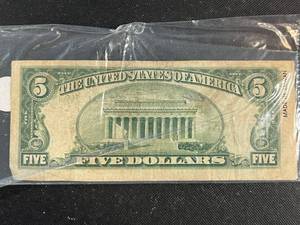1953-A US BLUE SEAL SILVER CERTIFICATE NET VG