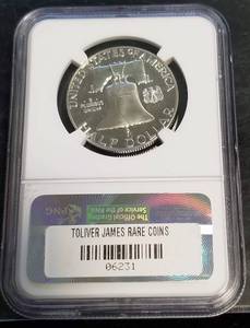 1960 PROOF FRANKLIN HALF DOLLAR PF67 CAMEO NGC