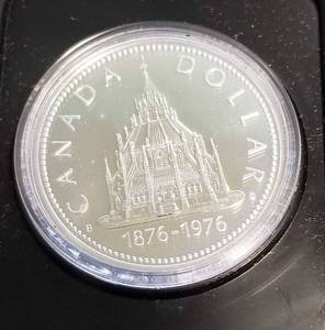 1976 CANADA PROOF SILVER DOLLAR ORIGINAL PACKAGING