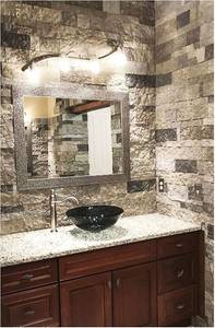 AirStone Primary Stones Spring Creek Color Blend, Manufactured Stone Wall Covering, Indoor & Outdoor