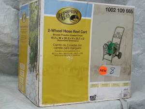 2-Wheel Hose Reel Cart  Metal - Up to 150 Hose - 8 Wheels