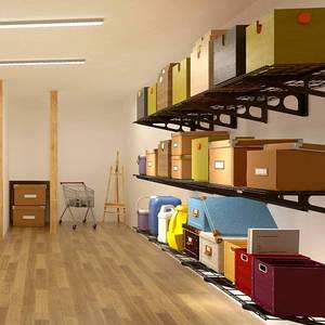 FLEXIMOUNTS 2-Pack 2x6ft Garage Floating Shelfs