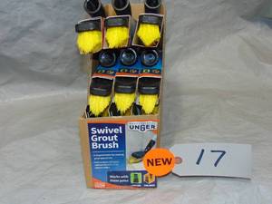 12 Pack   Unger Swivel Grout Brush