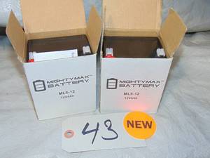 2 Pack Mighty Max ML5-12 Chamberlain Garage Door Battery