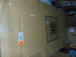 Very Large  72 x 36 Contemporary Metal Frame Mirror in Black mr43672bk
