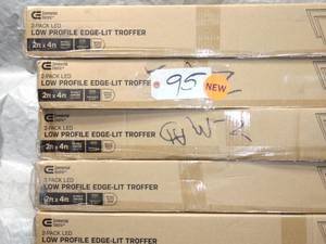 5 commercial electric 2 ft. x 4 ft. 5000 lumens integrated led panel light (2-pack)