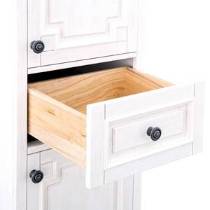 Linen Cabinet Cailla 20 x 72 Adjustable Concealed White Wash