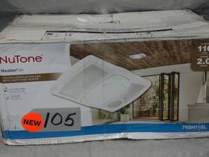 Broan-NuTone Ceiling Bathroom Exhaust Fan with Light And 1500-Watt Heater 110CFM