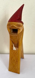 lot 77 image: Wooden Santa Themed Nutcracker, Festive Framed Prints and More