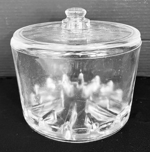 lot 61 image: Vintage Glass Cheese Jar