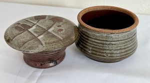 lot 74 image: French Pottery Butter Keeper