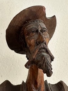 lot 14A image: Vintage Carved Artesania Spanish Figurine of Don Quixote
