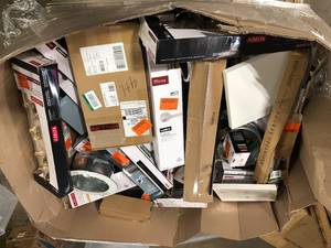 Gaylord of Lighting and Misc Items Various Items Models and Conditions Customer Returns See Pictures