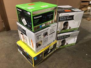 Lot of Mixed Bathroom Fans Various Models and Conditions Customer Returns See Pictures