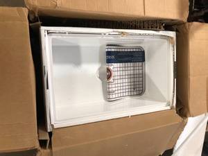 Bradstreet II Farmhouse Fireclay 30 in. Single Bowl Kitchen Sink with Strainer Drain in Crisp White by SINKOLOGY Customer Returns See Pictures