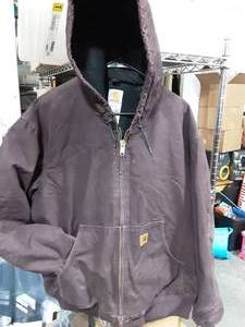 Carhartt Jacket With Hood-(Blackberry Color)