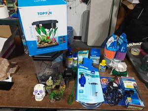 2-Gallon Aquarium, Rocks, Gravel, Heater, Accessories, Vacuum-All You Need Is A Pet Fish