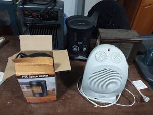 5-Assorted Electric Space Heaters